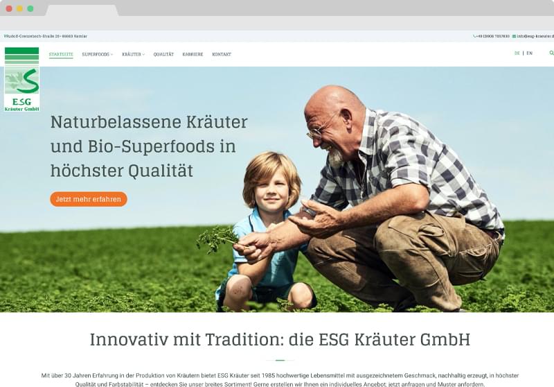 Screendesign ESG Kräuter GmbH
